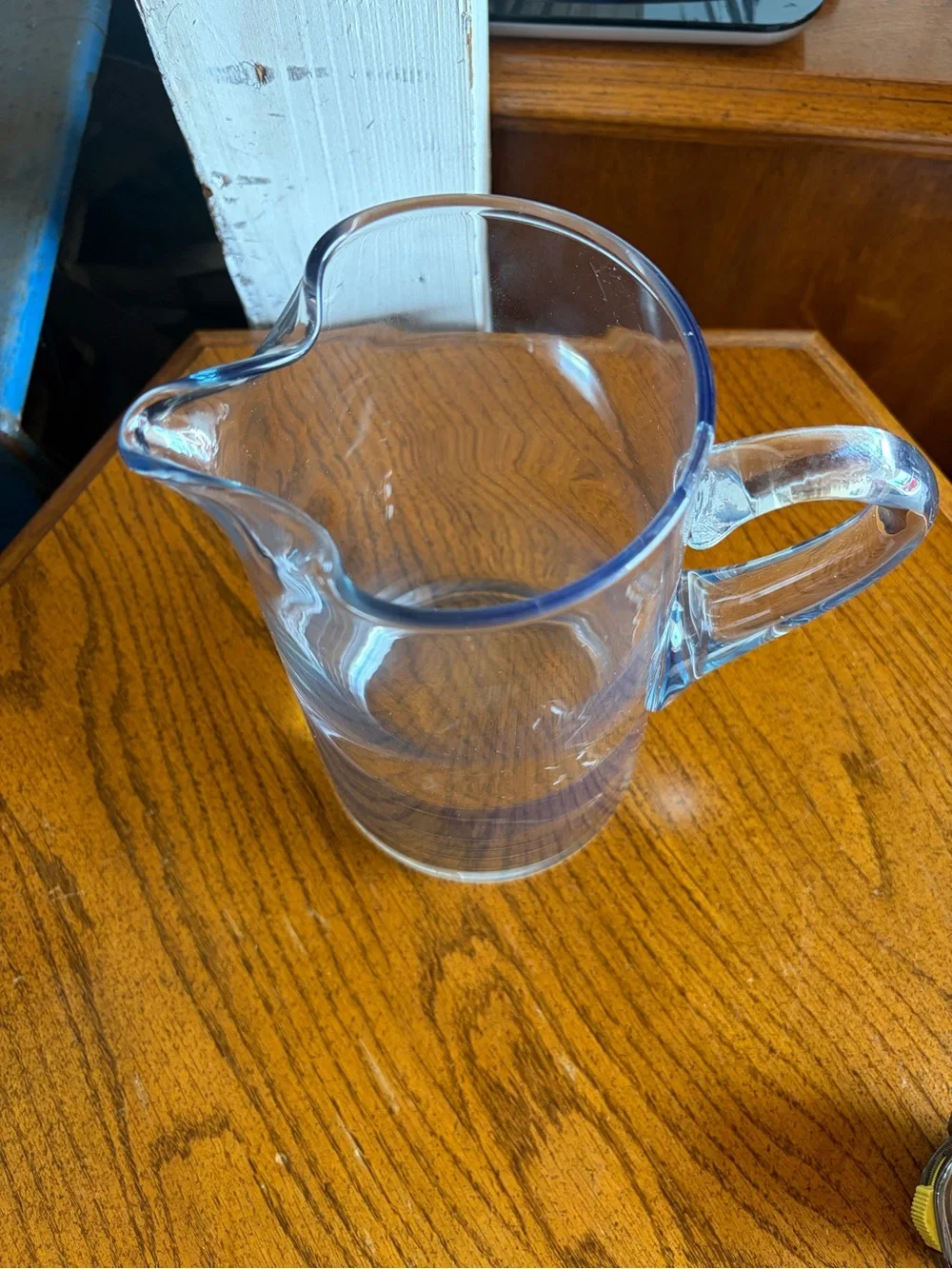 Clear Glass Pitcher with Handle - Home Dining